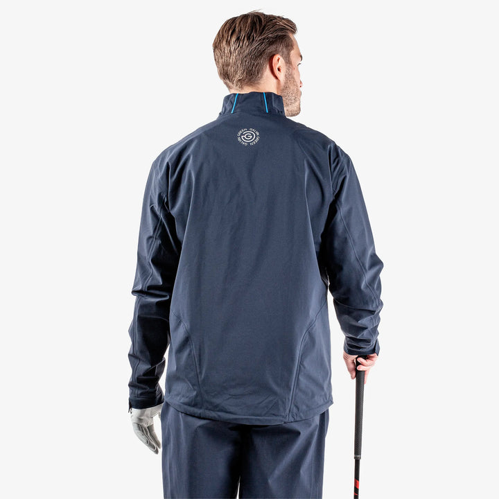 Albert is a Waterproof golf jacket for Men in the color Navy/White/Blue (6)