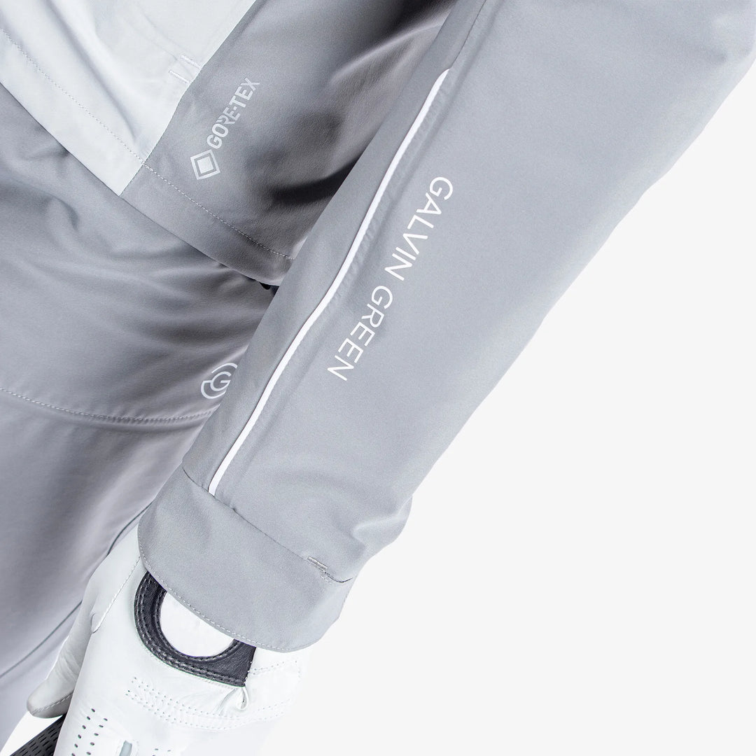 Albert is a Waterproof golf jacket for Men in the color Sharkskin/Cool Grey/White(5)