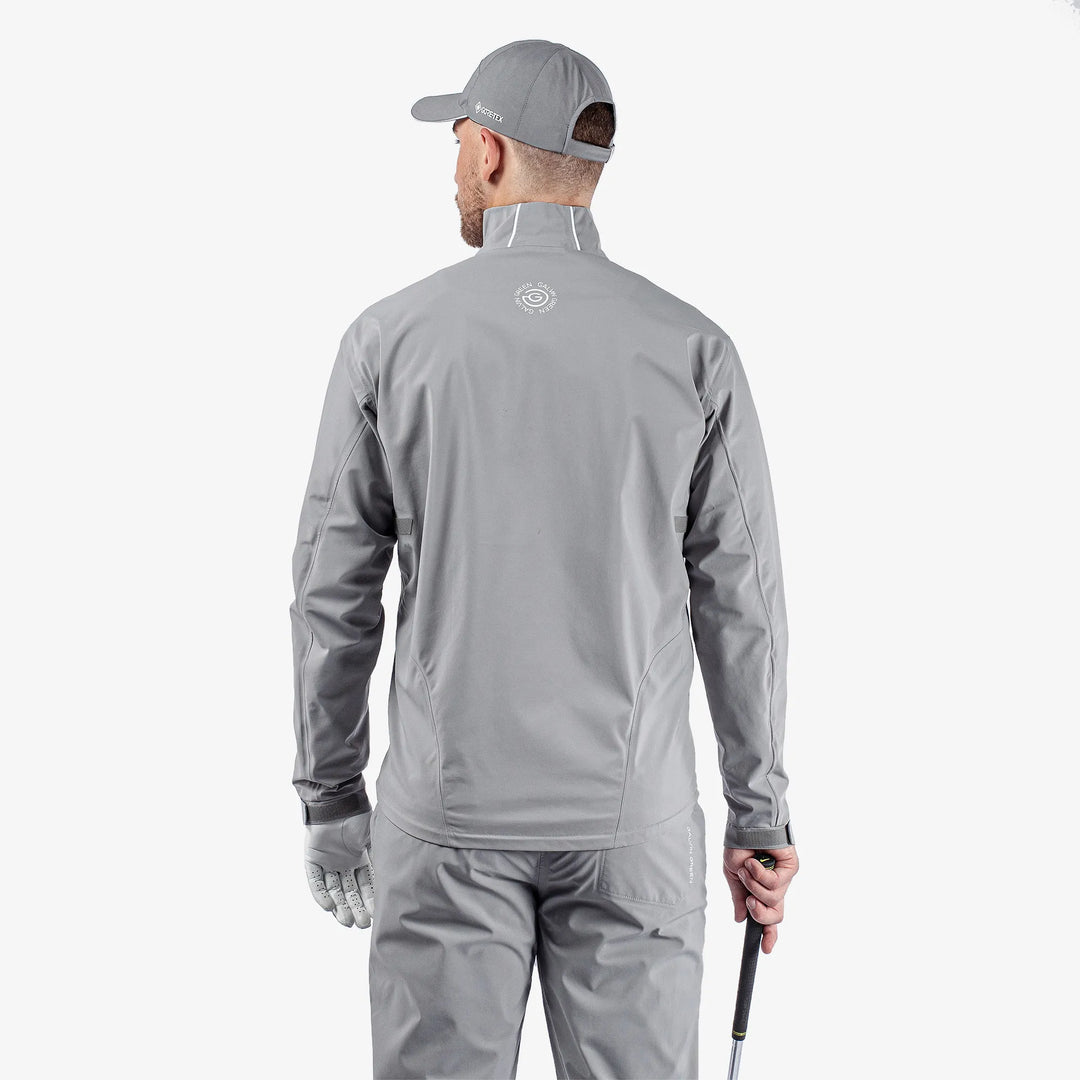 Albert is a Waterproof golf jacket for Men in the color Sharkskin/Cool Grey/White(6)