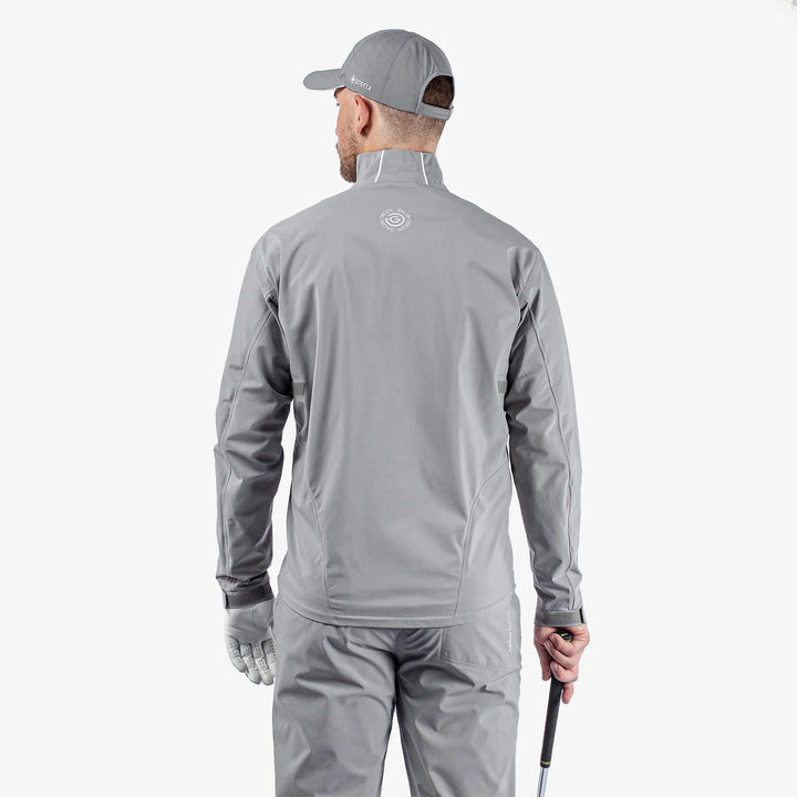 Albert is a Waterproof golf jacket for Men in the color Sharkskin/Cool Grey/White(6)