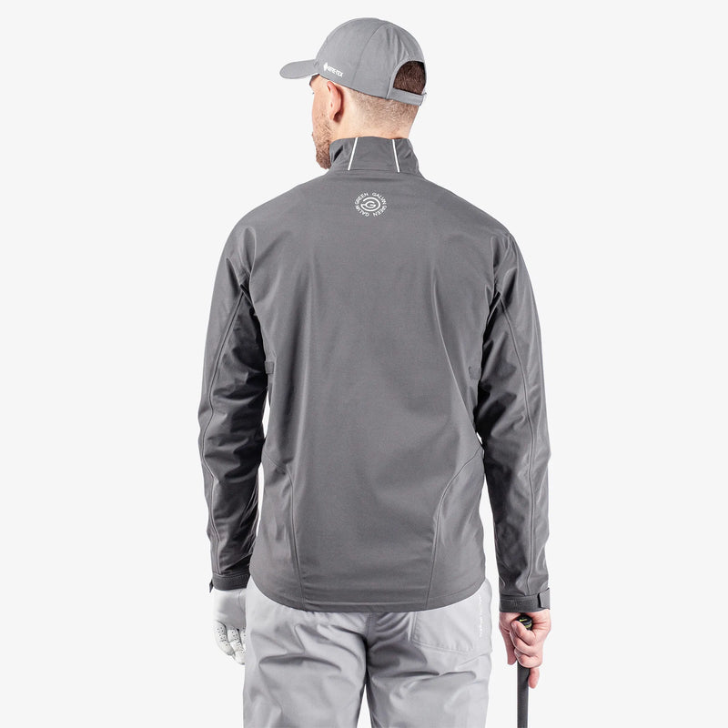 Albert is a Waterproof golf jacket for Men in the color Forged Iron/Sharkskin/Cool Grey(7)