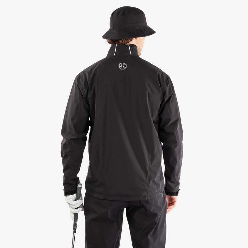 Albert is a Waterproof golf jacket for Men in the color Fantastic Black(6)