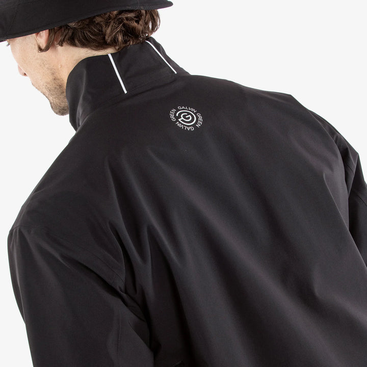 Albert is a Waterproof golf jacket for Men in the color Fantastic Black(7)