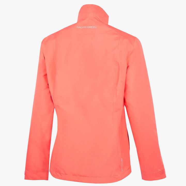 Alice is a Waterproof golf jacket for Women in the color Sugar Coral(8)