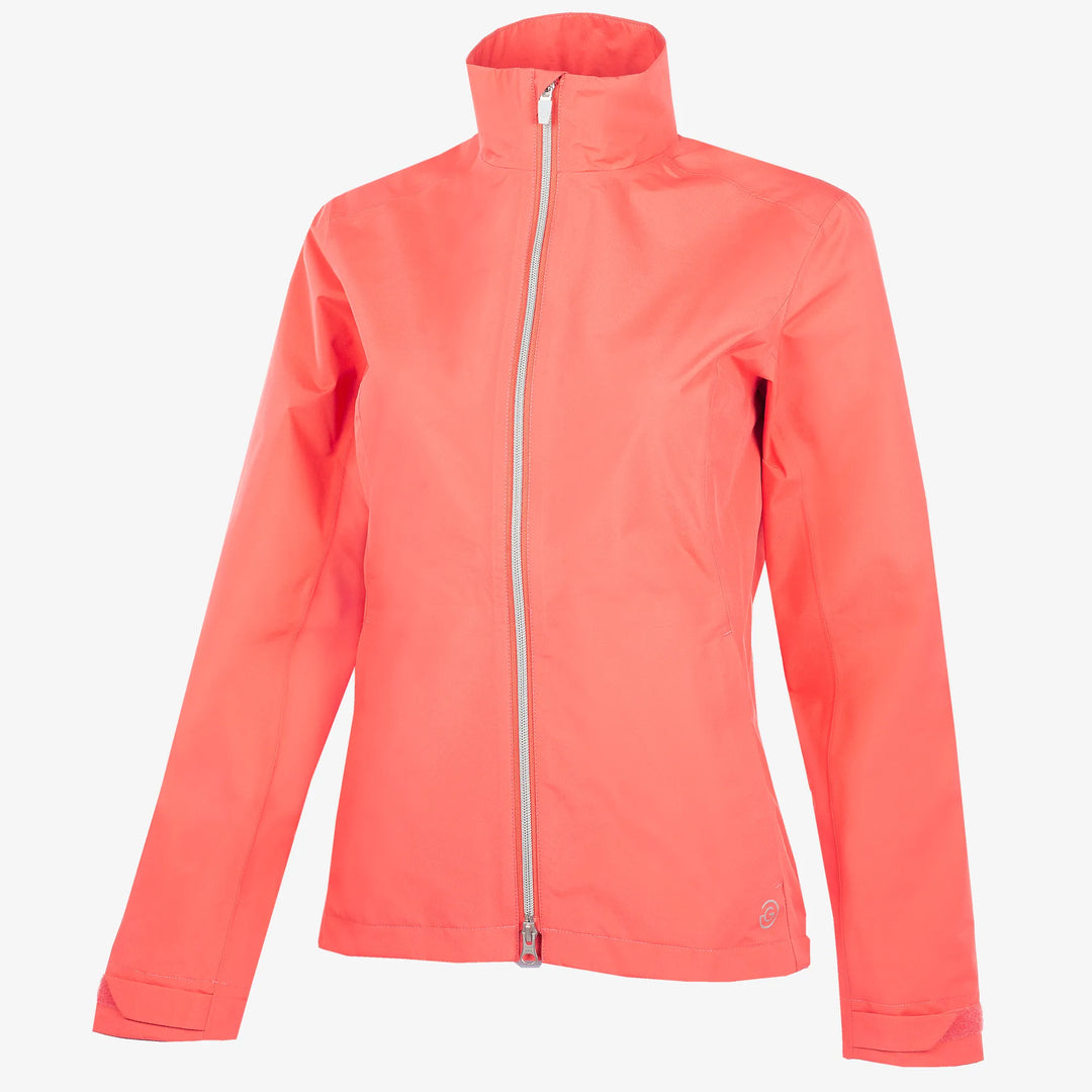 Alice is a Waterproof golf jacket for Women in the color Sugar Coral(0)