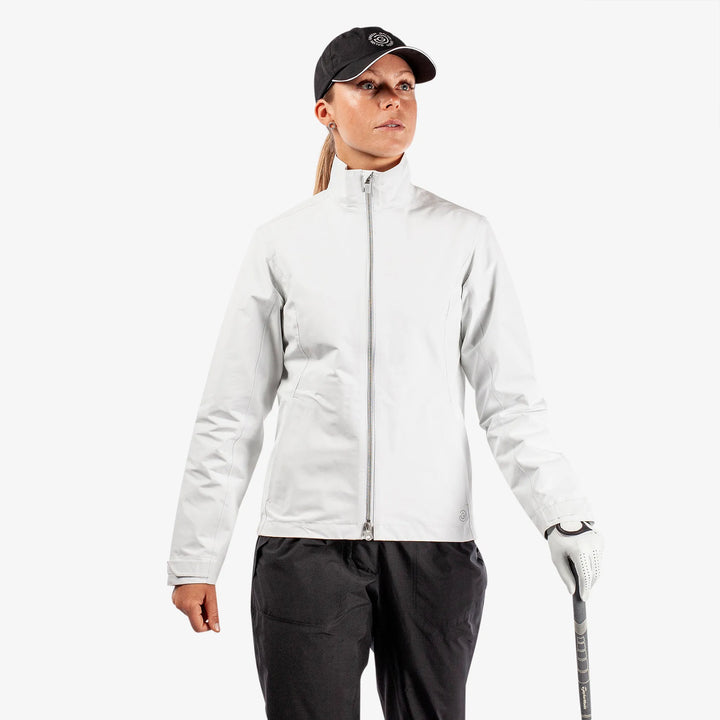 Alice is a Waterproof golf jacket for Women in the color White(1)
