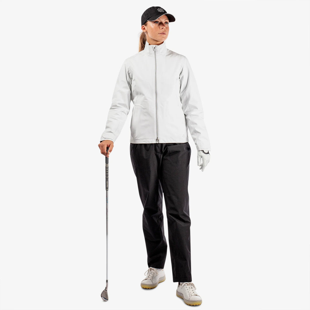 Alice is a Waterproof golf jacket for Women in the color White(2)