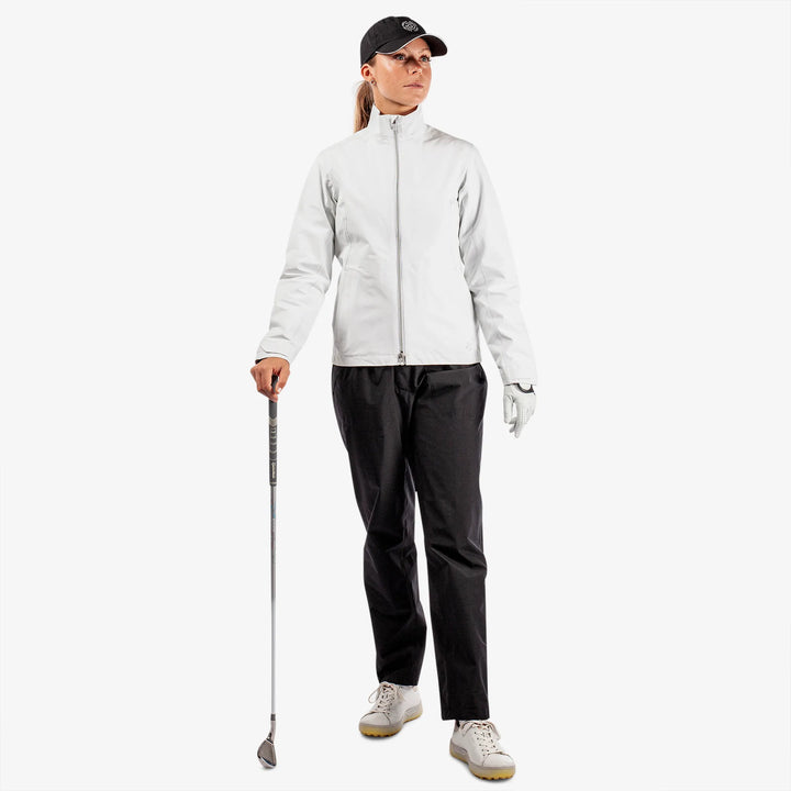 Alice is a Waterproof golf jacket for Women in the color White(2)