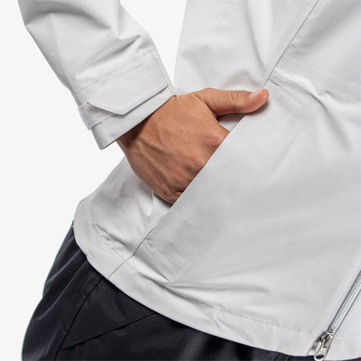 Alice is a Waterproof golf jacket for Women in the color White(4)