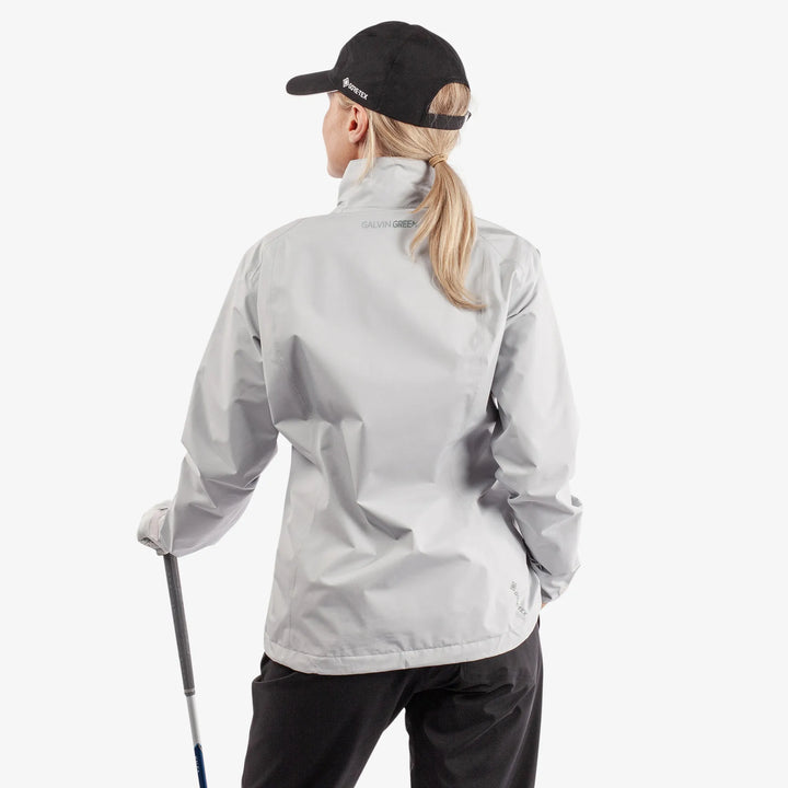 Alice is a Waterproof golf jacket for Women in the color Cool Grey(6)