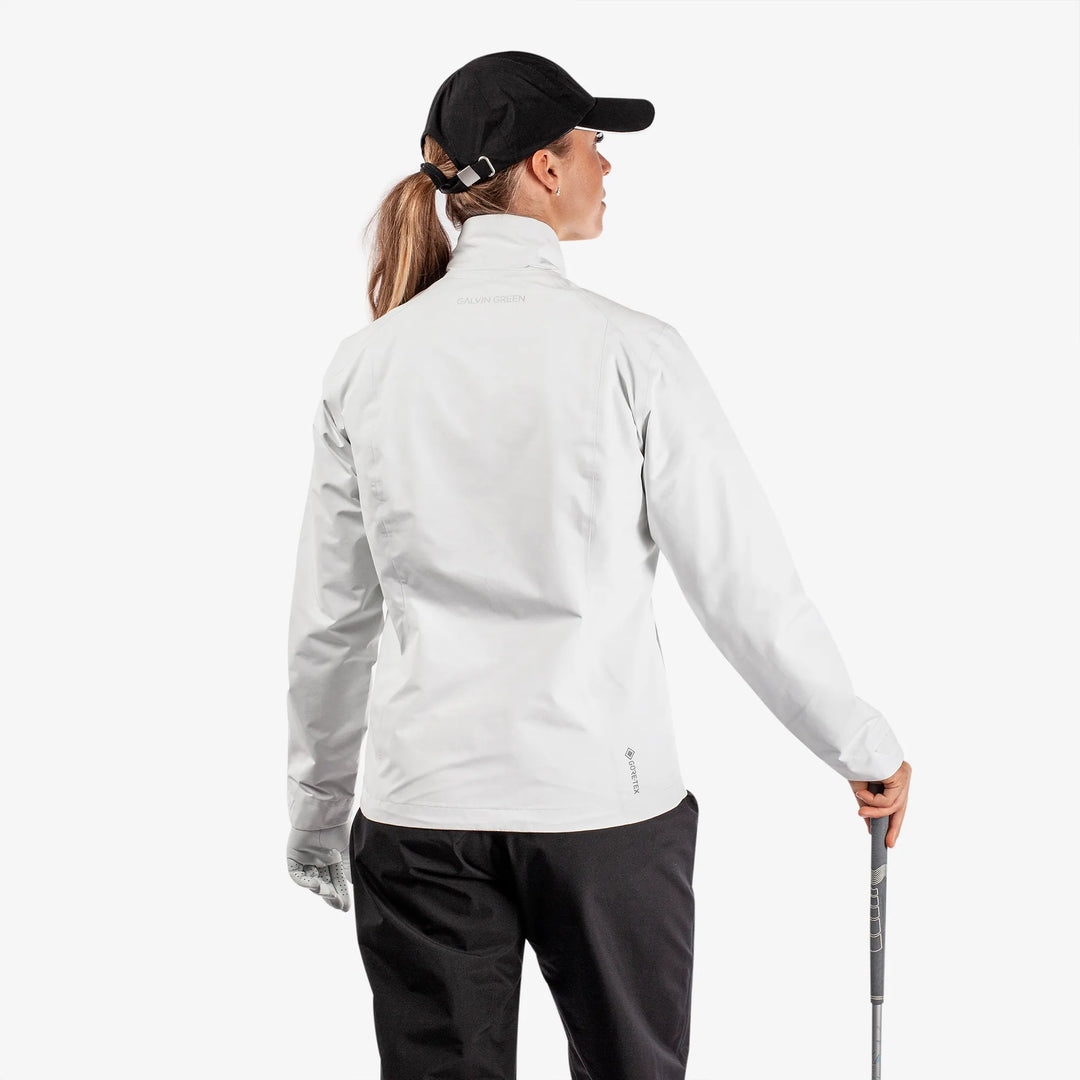 Alice is a Waterproof golf jacket for Women in the color White(6)