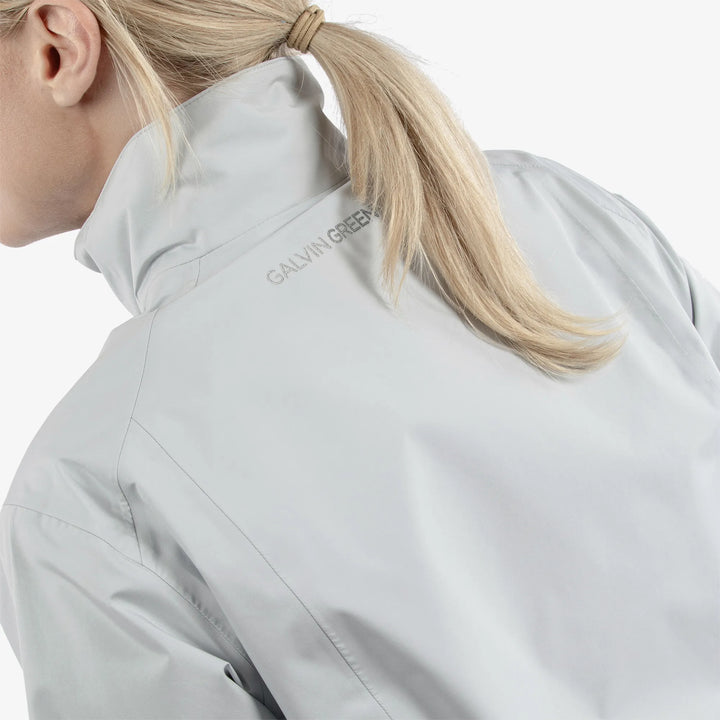 Alice is a Waterproof golf jacket for Women in the color Cool Grey(7)