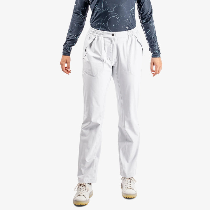Alina is a Waterproof golf pants for Women in the color White(1)