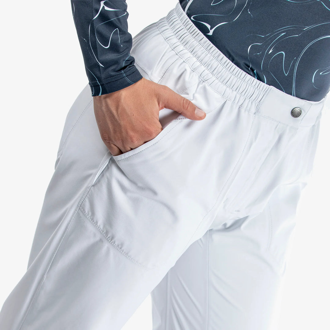 Alina is a Waterproof golf pants for Women in the color White(3)