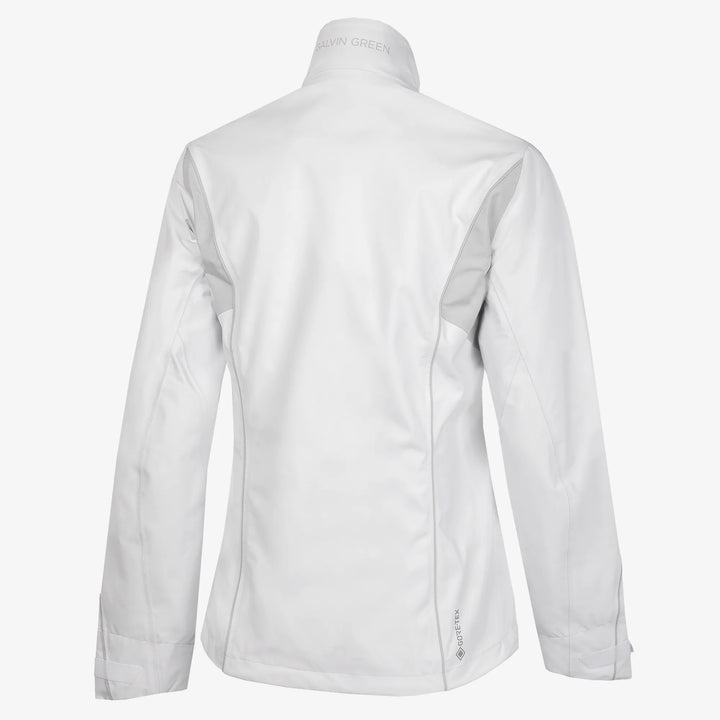 Ally is a Waterproof golf jacket for Women in the color White/Cool Grey(9)