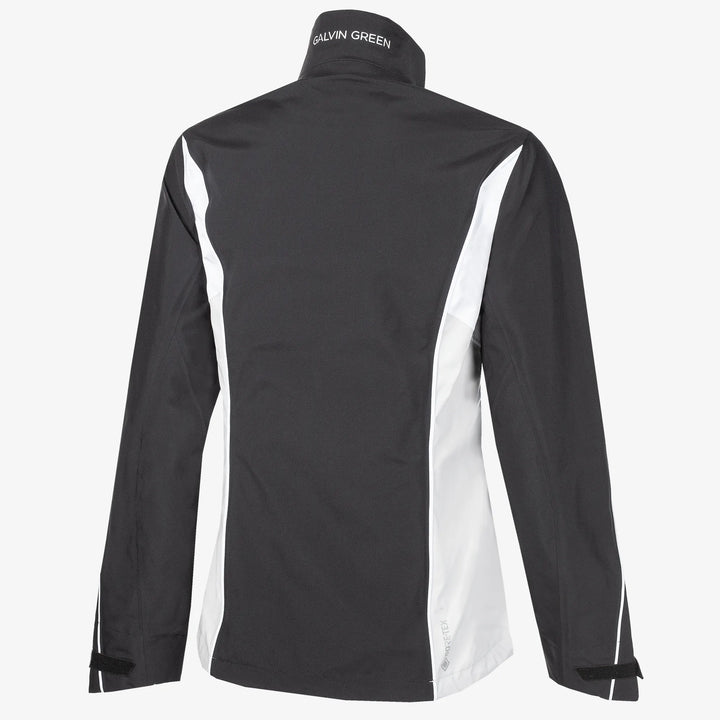 Ally is a Waterproof golf jacket for Women in the color Black/Cool Grey/White(11)
