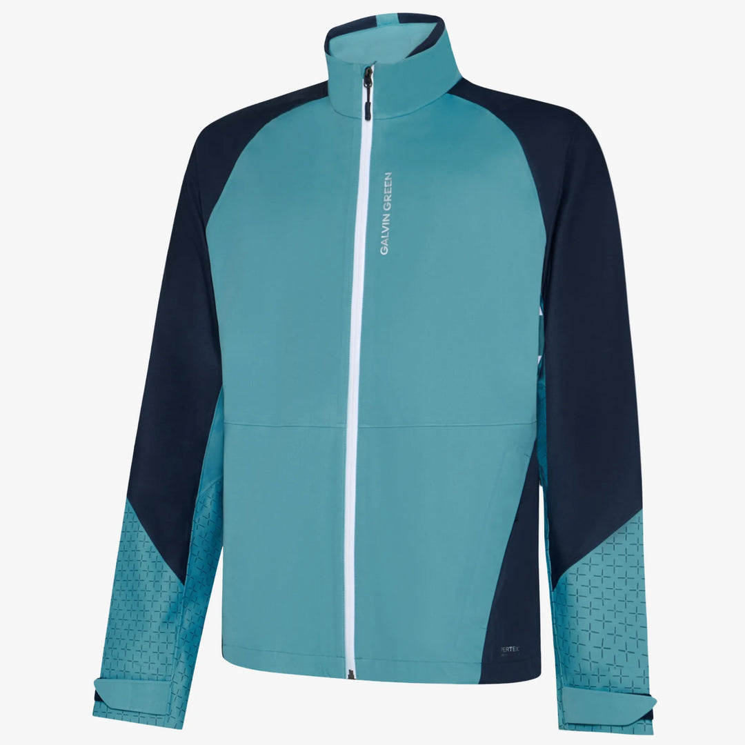Alonzo is a Waterproof Golf Jacket for Men in the color Storm Blue/Navy/White(0)