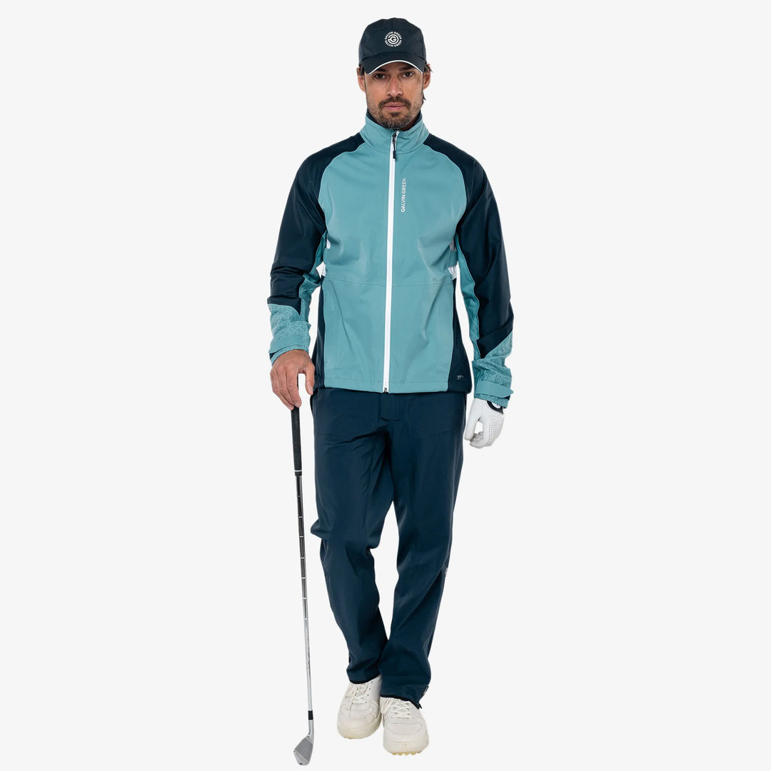 Alonzo is a Waterproof Golf Jacket for Men in the color Storm Blue/Navy/White(2)