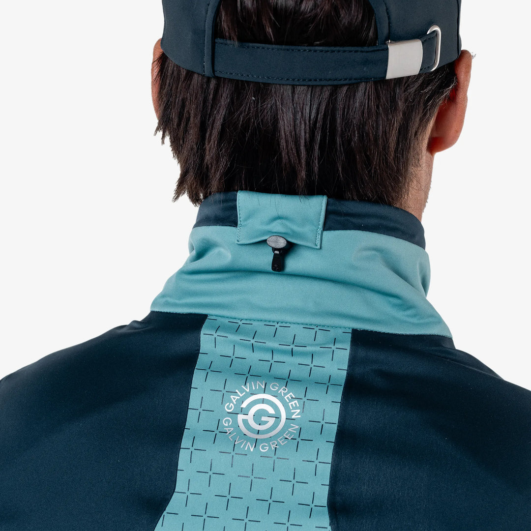 Alonzo is a Waterproof Golf Jacket for Men in the color Storm Blue/Navy/White(5)