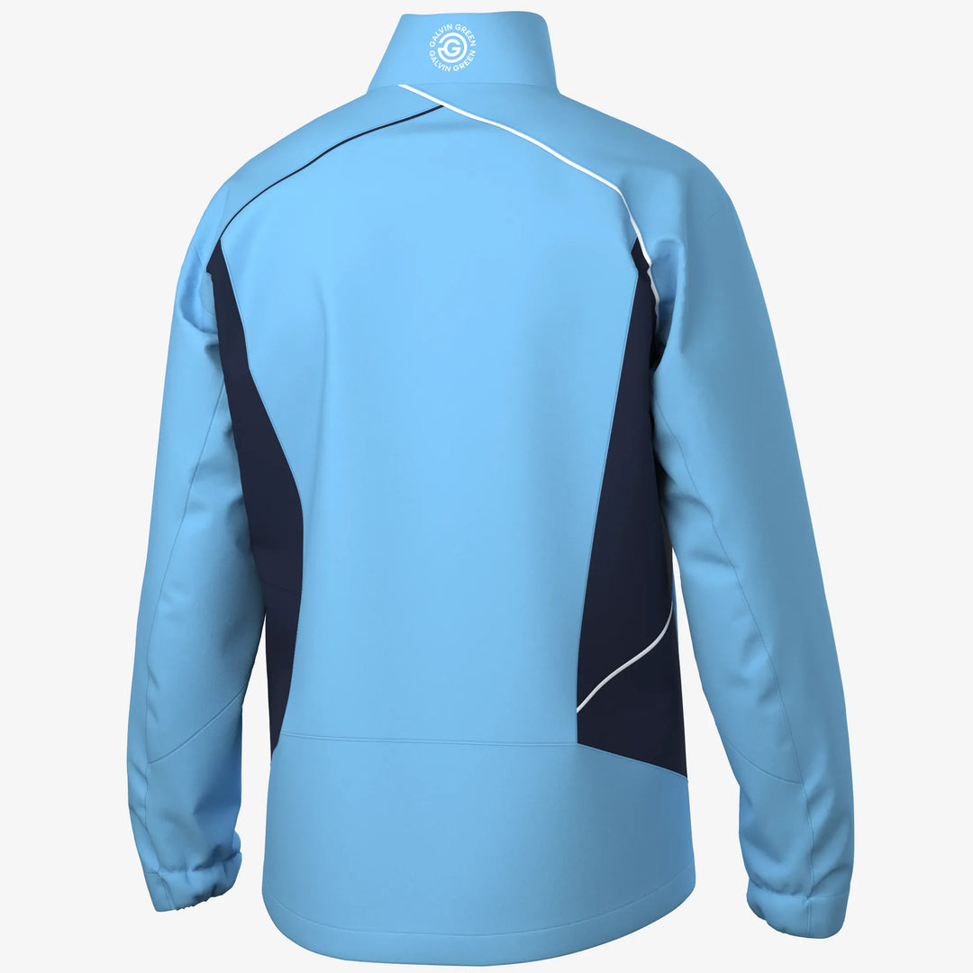 Ames is a Waterproof golf jacket for Men in the color Alaskan Blue/Navy(10)