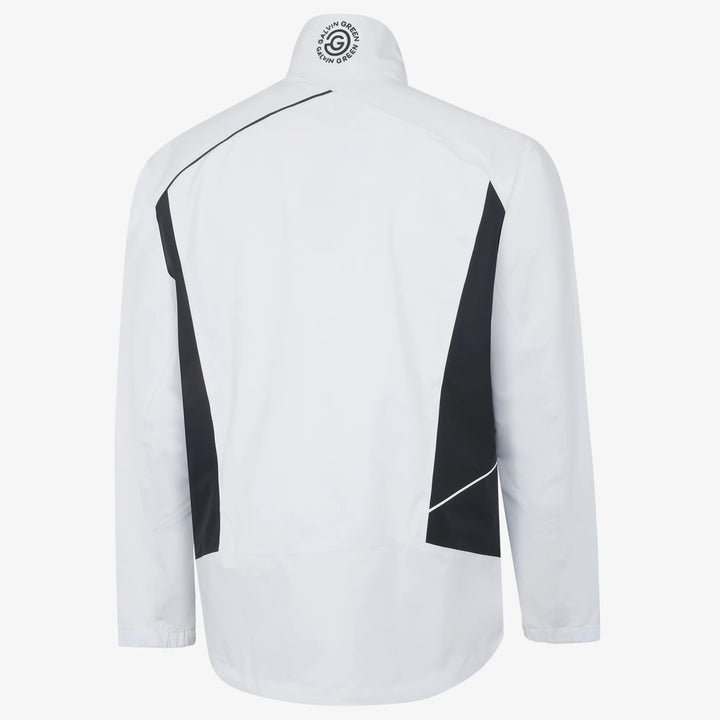 Ames is a Waterproof golf jacket for Men in the color White/Black(5)