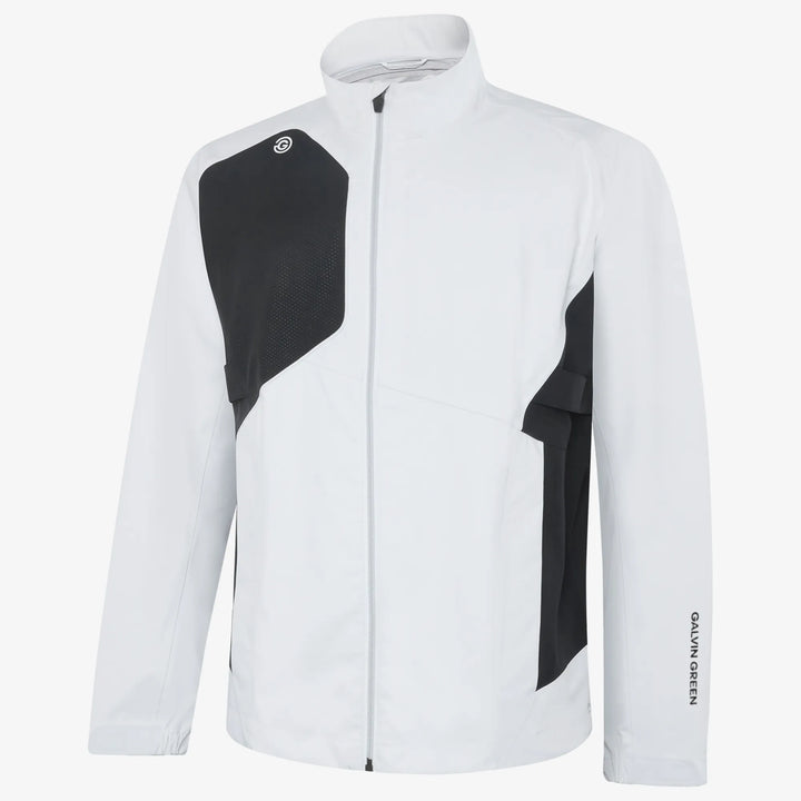 Ames is a Waterproof golf jacket for Men in the color White/Black(0)