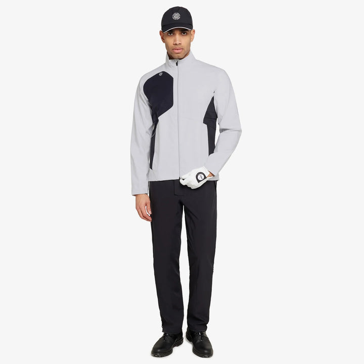 Ames is a Waterproof golf jacket for Men in the color White/Black(2)