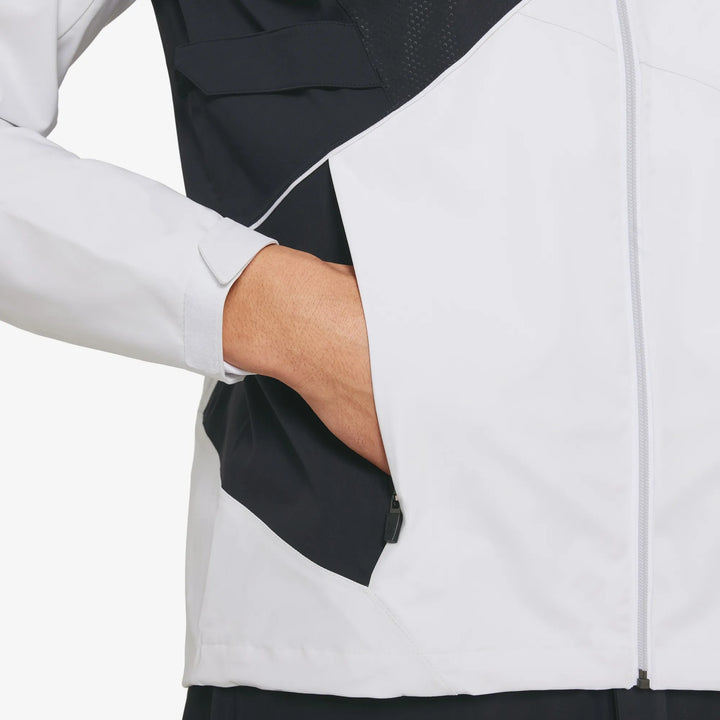 Ames is a Waterproof golf jacket for Men in the color White/Black(4)