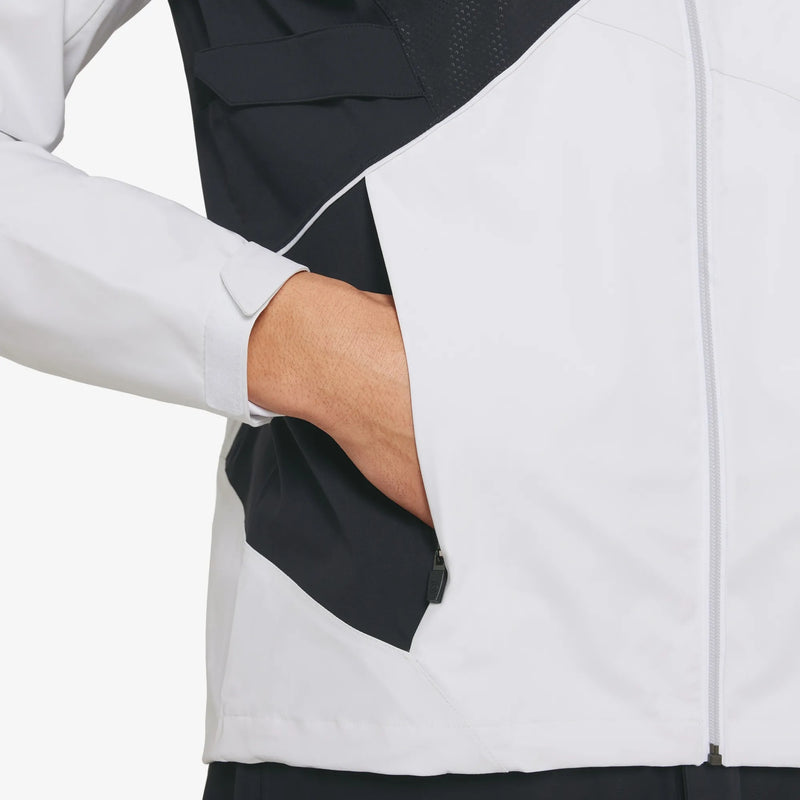 Ames is a Waterproof golf jacket for Men in the color White/Black(4)