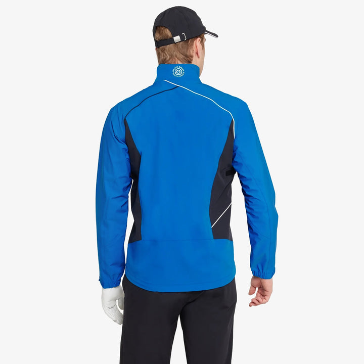 Ames is a Waterproof golf jacket for Men in the color Royal Blue/Black(6)