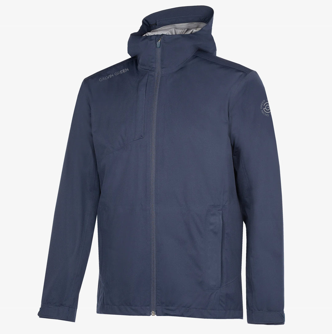 Amos Waterproof golf jacket Navy – Galvin Green