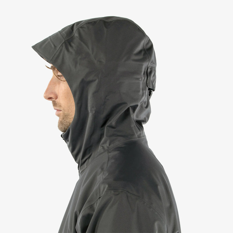 Amos is a Waterproof golf jacket for Men in the color Forged Iron(7)