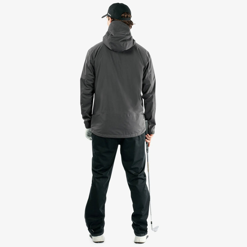 Amos is a Waterproof golf jacket for Men in the color Forged Iron(11)