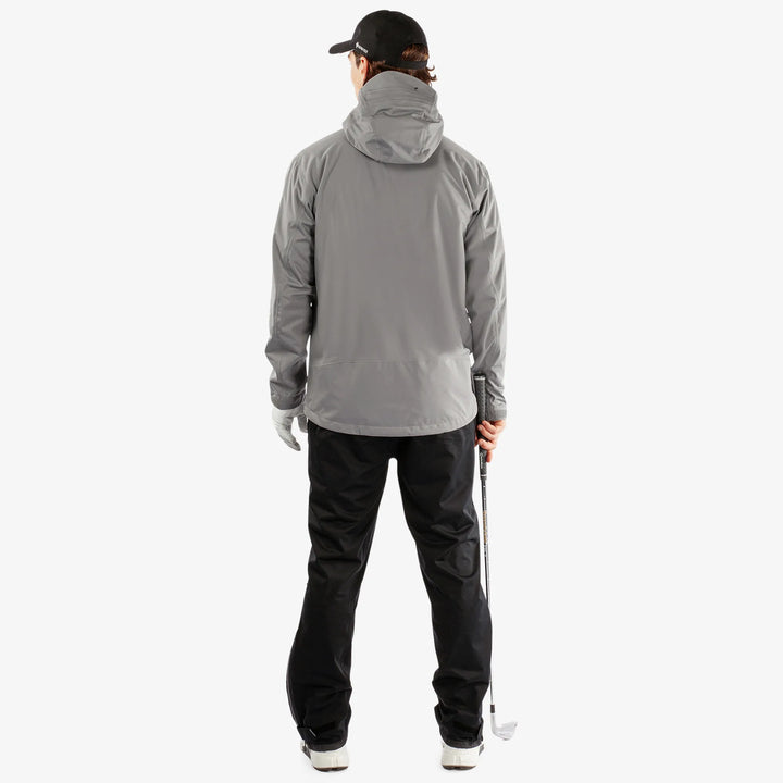 Amos is a Waterproof golf jacket for Men in the color Sharkskin(10)