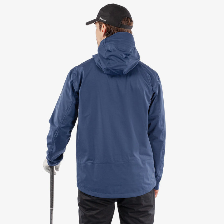 Amos is a Waterproof golf jacket for Men in the color Blue(7)