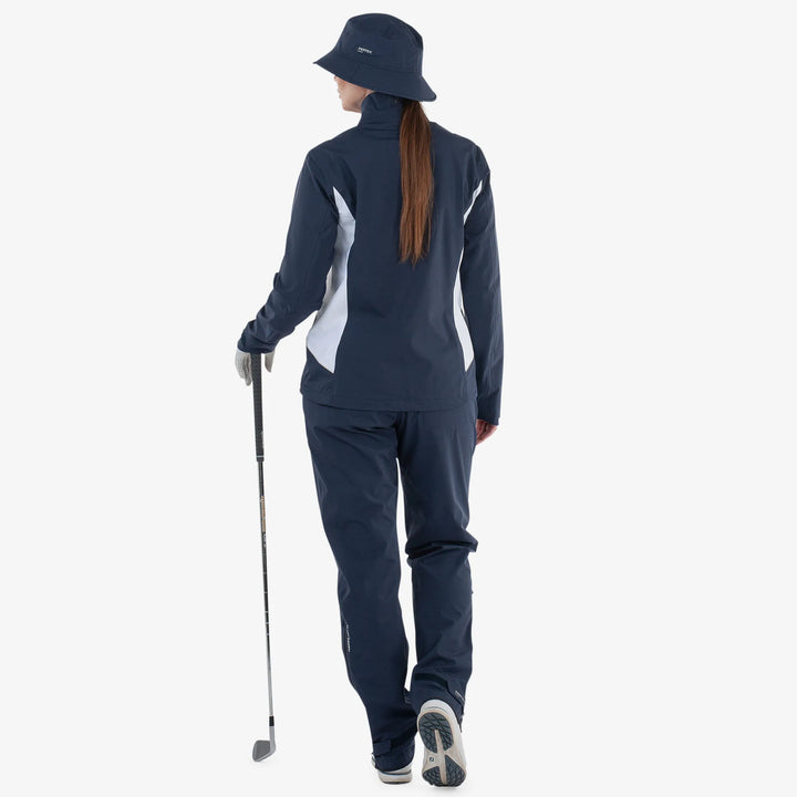 Amy is a Waterproof golf jacket for Women in the color Navy/White(6)