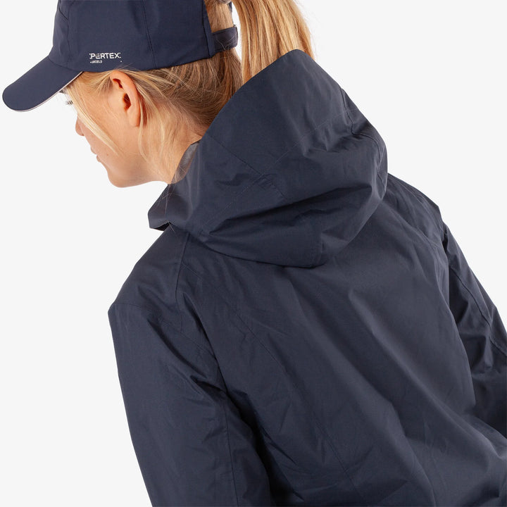 Andrea is a Waterproof Golf Jacket for Women in the color Navy(6)