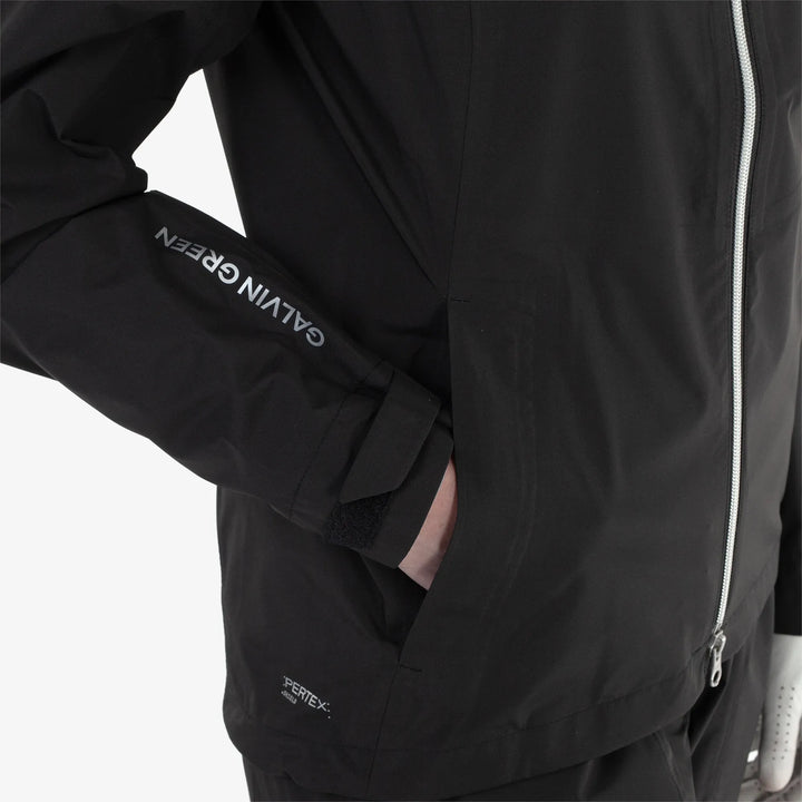 Andrea is a Waterproof Golf Jacket for Women in the color Black(4)