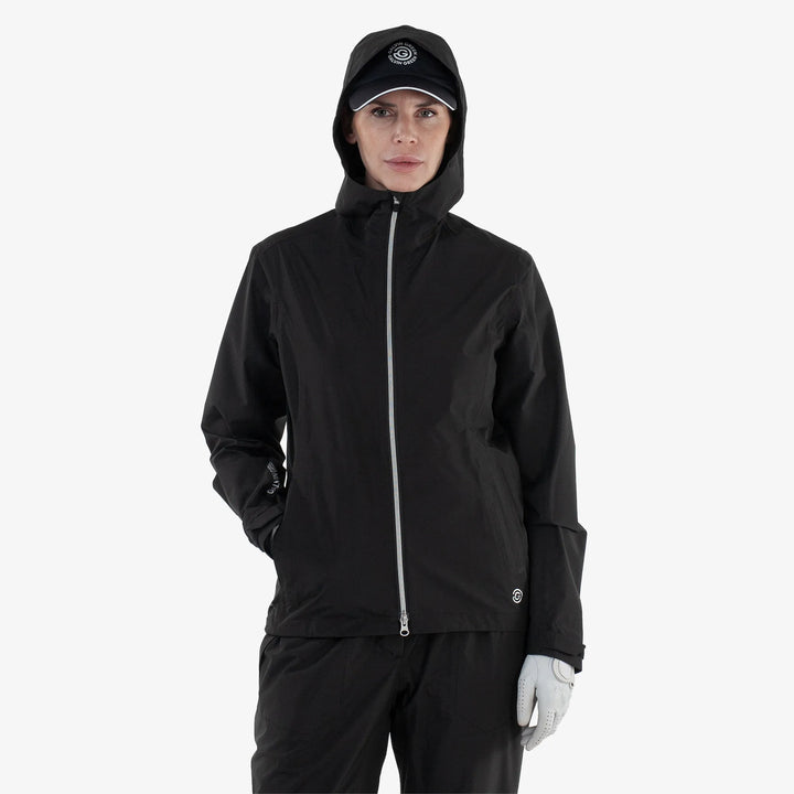 Andrea is a Waterproof Golf Jacket for Women in the color Black(5)