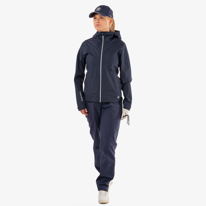 Andrea is a Waterproof Golf Jacket for Women in the color Navy(3)