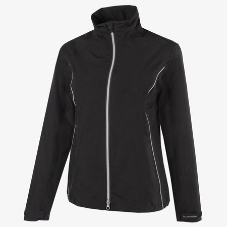 Anya Waterproof golf jacket Black – Galvin Green