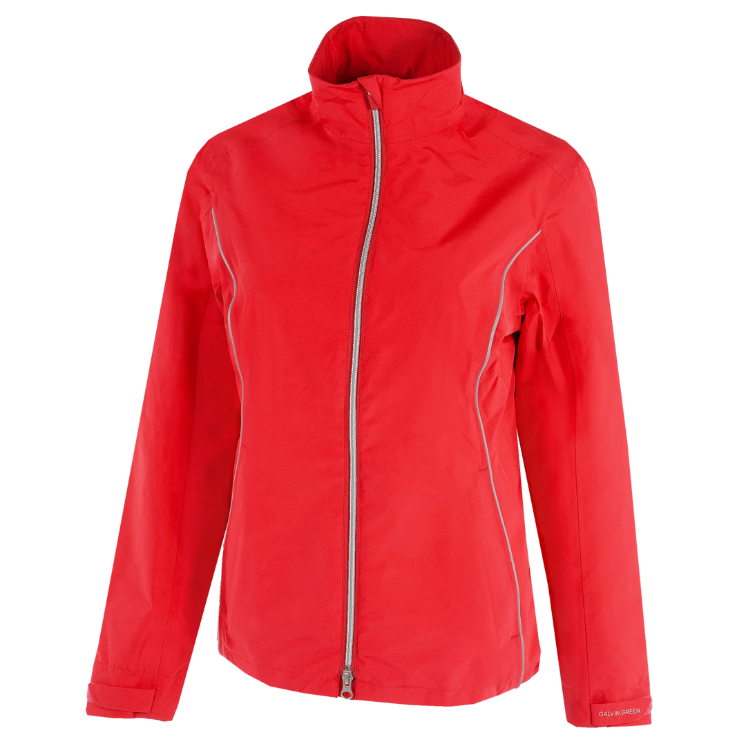 Anya is a Waterproof golf jacket for Women in the color Red(0)