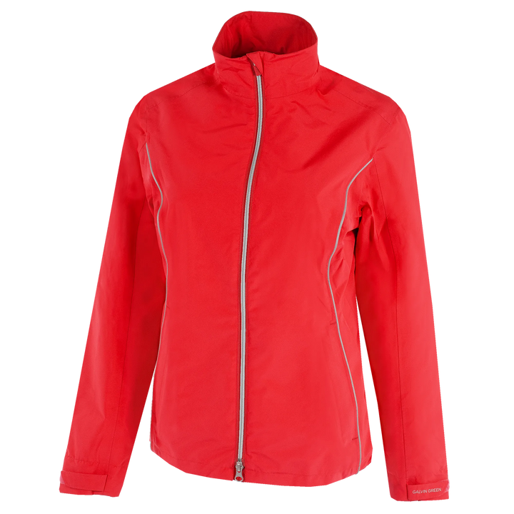 Anya is a Waterproof golf jacket for Women in the color Red(0)