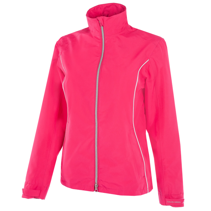 Anya is a Waterproof golf jacket for Women in the color Amazing Pink(0)