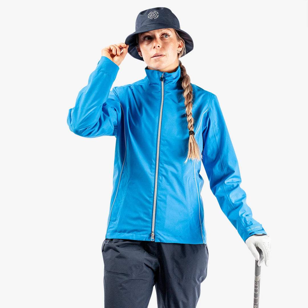 Anya is a Waterproof golf jacket for Women in the color Blue(1)