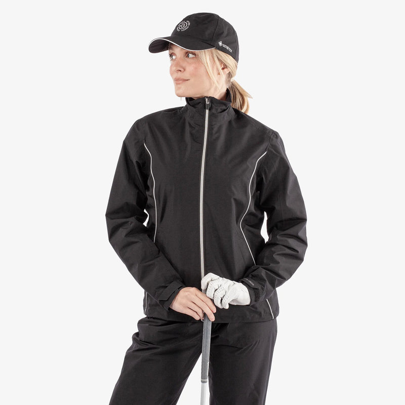 Anya Waterproof golf jacket Black – Galvin Green Anya Waterproof golf jacket Black – Galvin Green