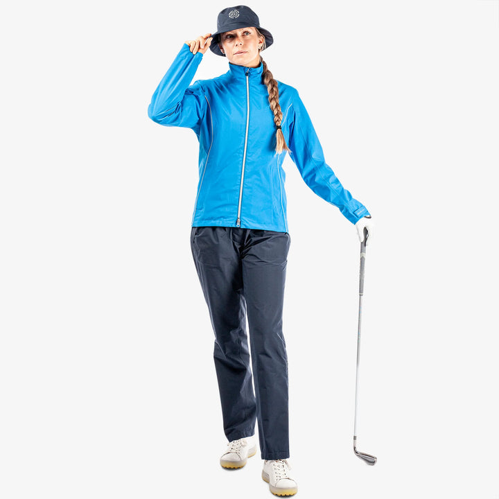 Anya is a Waterproof golf jacket for Women in the color Blue(2)