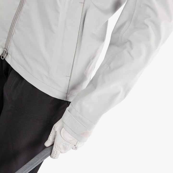 Anya is a Waterproof golf jacket for Women in the color Cool Grey(4)