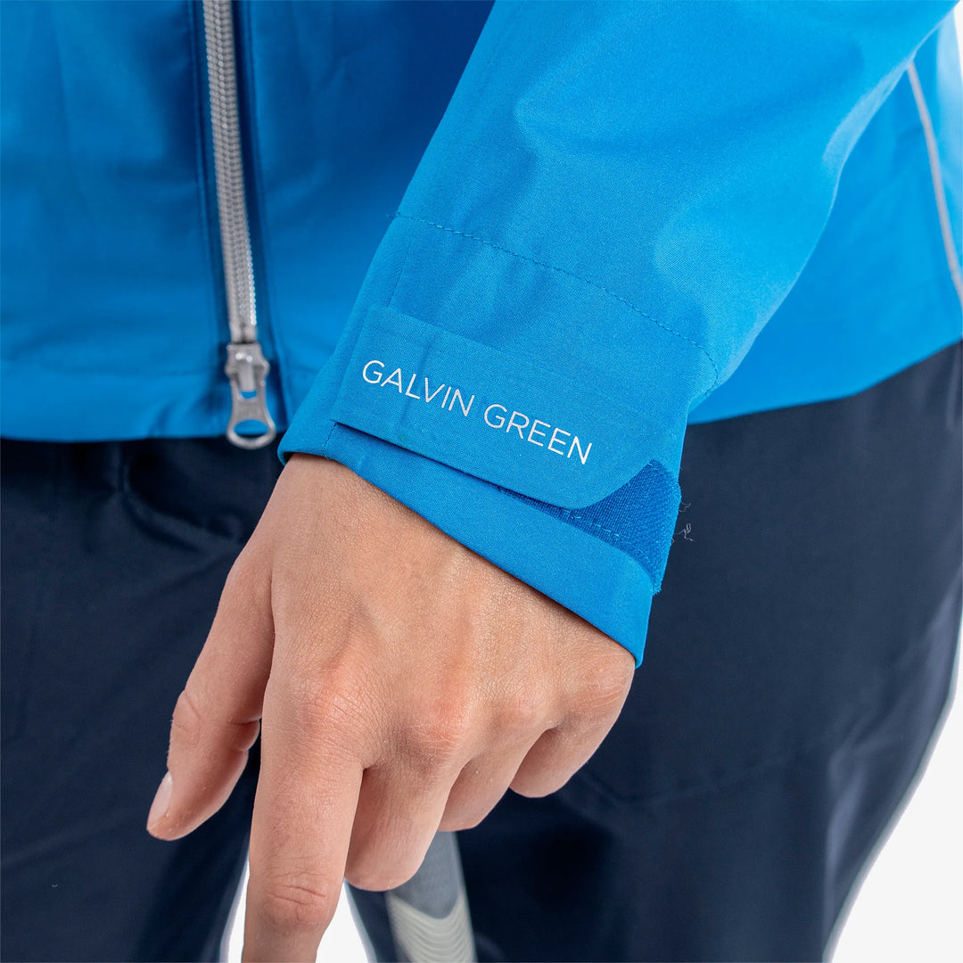 Anya is a Waterproof golf jacket for Women in the color Blue(5)