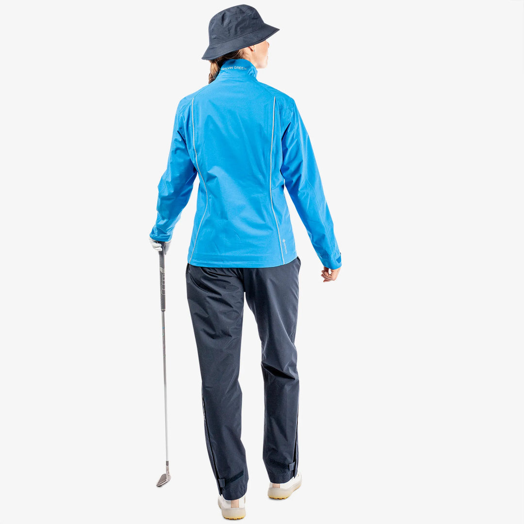 Anya is a Waterproof golf jacket for Women in the color Blue(9)